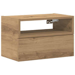 Veggmontert Nattbord Artisan Eik 45X26X28,5 Cm