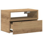 Veggmontert Nattbord Artisan Eik 45X26X28,5 Cm