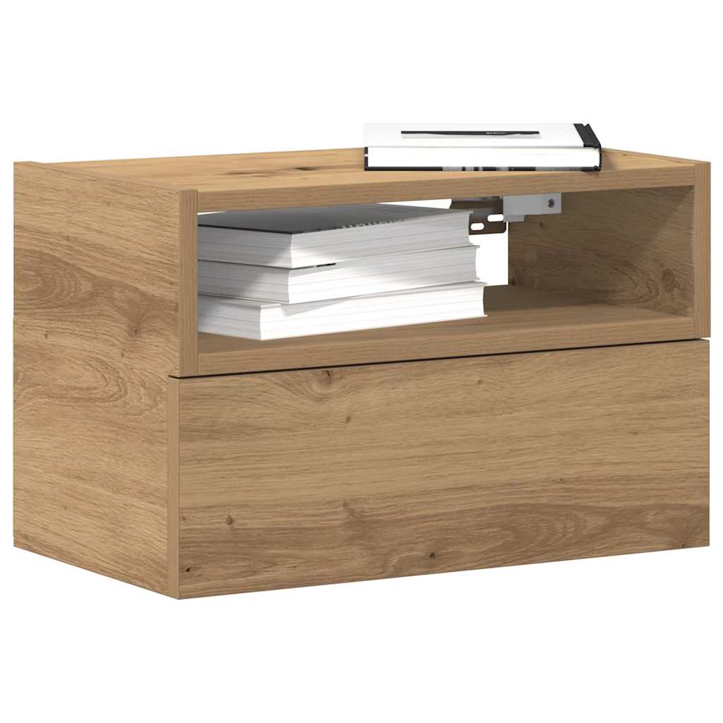 Veggmontert Nattbord Artisan Eik 45X26X28,5 Cm