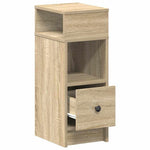 Nattbord Med Skuff Sonoma Eik 25X31X66 Cm