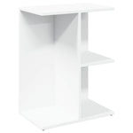 Nattbord Hvit 46,5X29X61 Cm Konstruert Tre