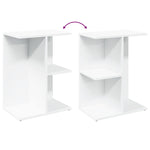 Nattbord Hvit 46,5X29X61 Cm Konstruert Tre