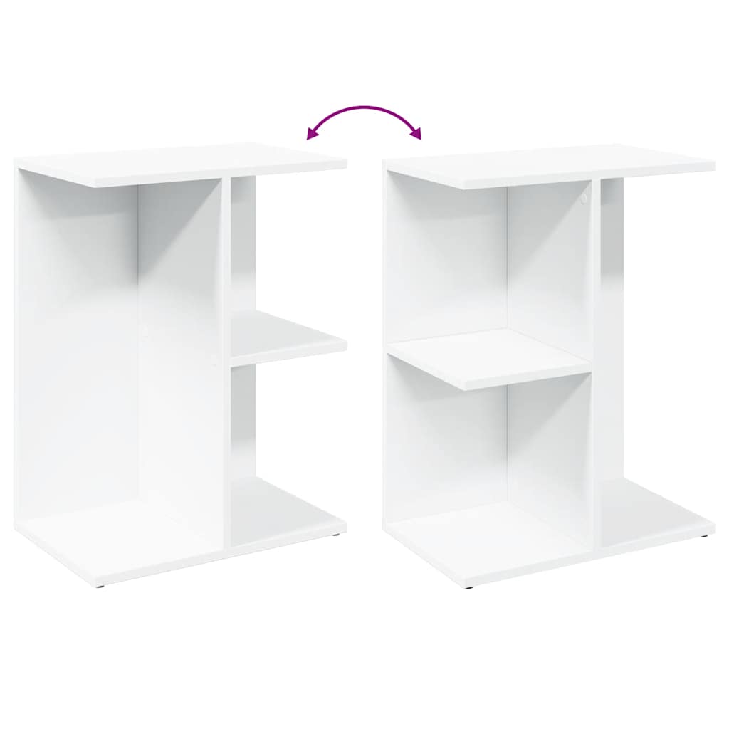 Nattbord Hvit 46,5X29X61 Cm Konstruert Tre