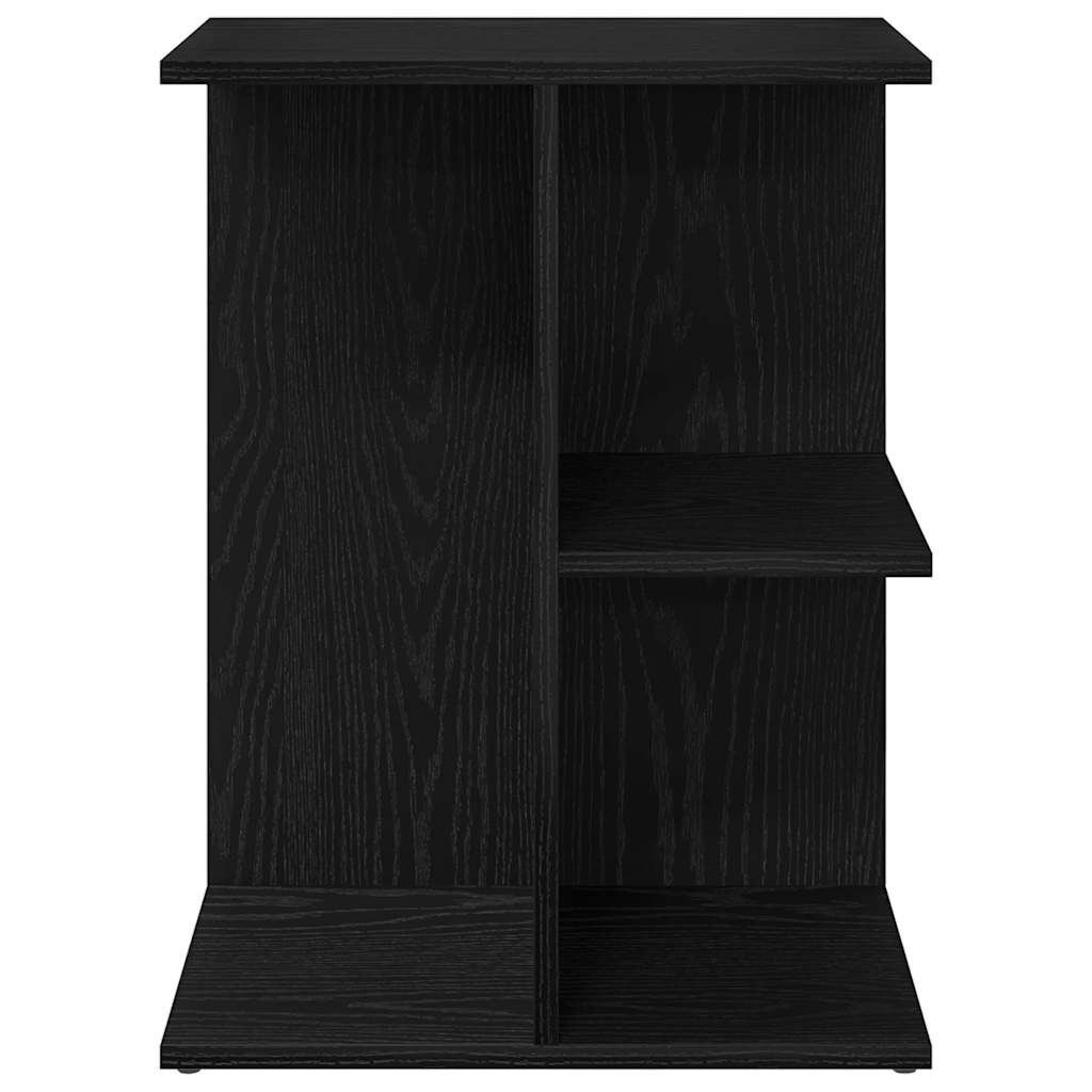 Nattbord Svart Eik 46,5X29X61 Cm Konstruert Tre
