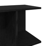 Nattbord Svart Eik 46,5X29X61 Cm Konstruert Tre
