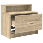 Nattbord Med Skuff 2 Stk Sonoma Eik 51X31X47 Cm