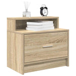 Nattbord Med Skuff 2 Stk Sonoma Eik 51X31X47 Cm