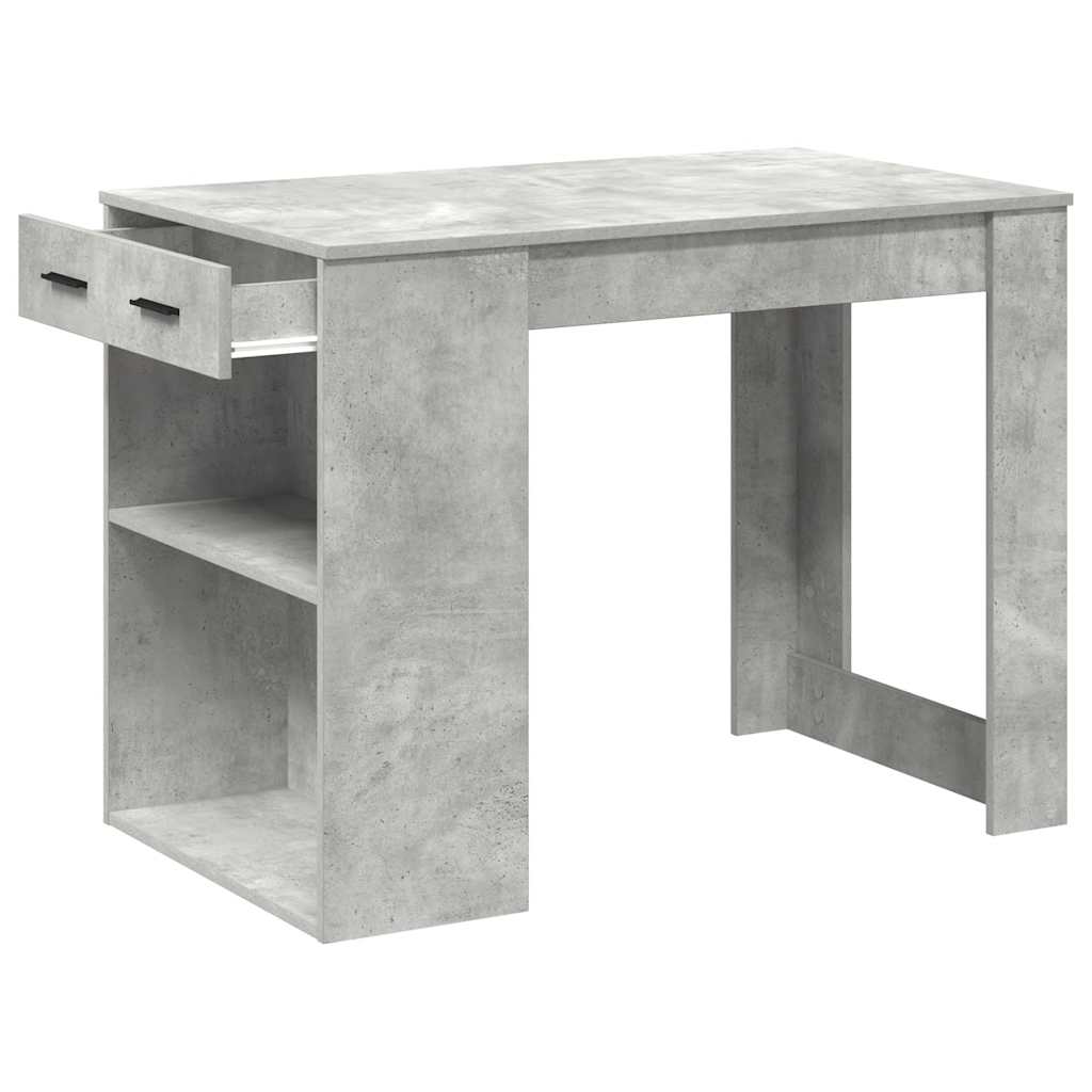 Skrivebord Med Skuff Og Hylle 102X62X77,5 Cm Konstruert Tre