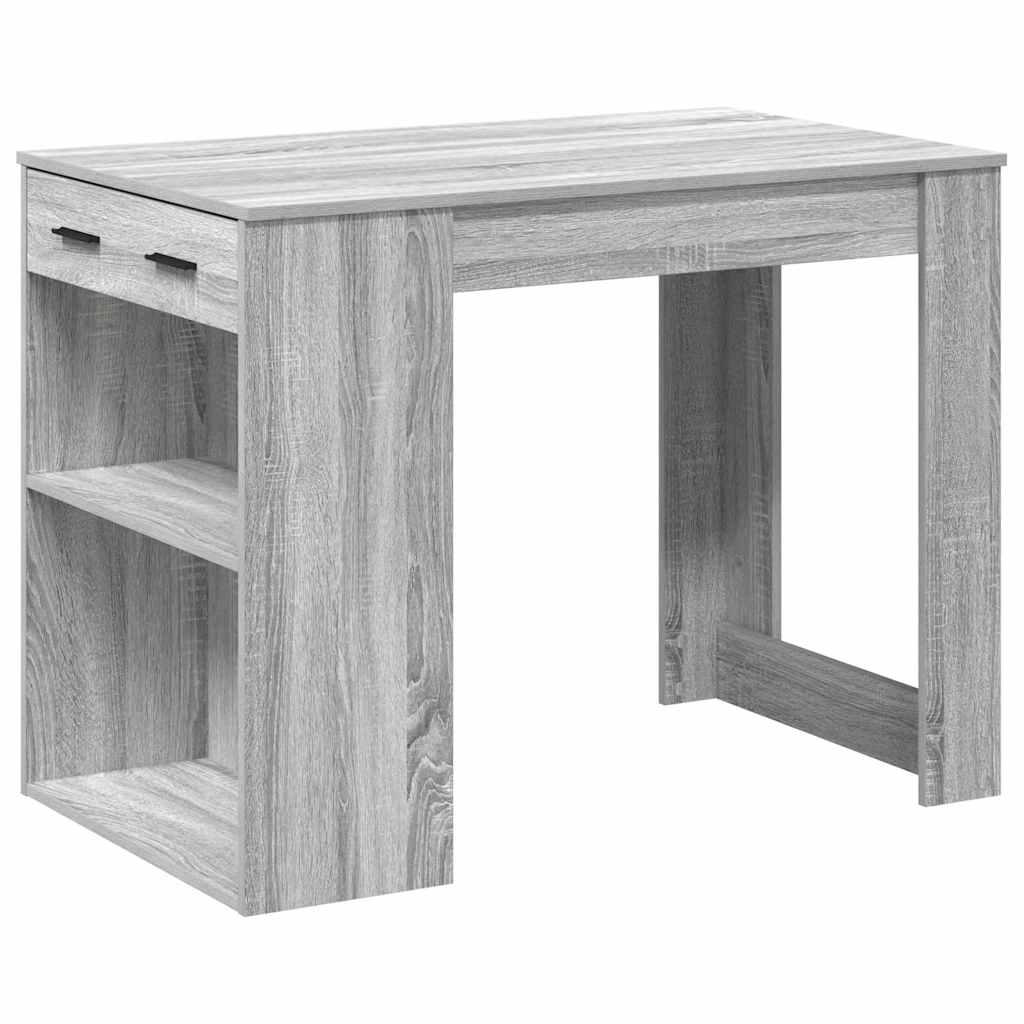 Skrivebord Med Skuff Og Hylle 102X62X77,5 Cm Konstruert Tre