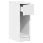 Nattbord Med Skuff 2 Stk Hvit 20X36X60 Cm