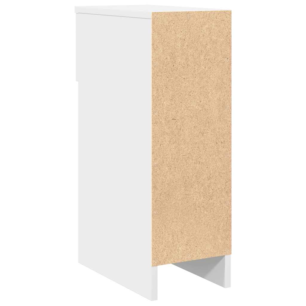 Nattbord Med Skuff 2 Stk Hvit 20X36X60 Cm