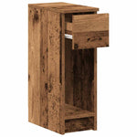 Nattbord Med Skuff Gammelt Tre 20X36X60 Cm