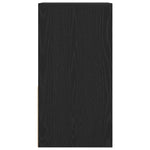 Nattbord Med Skuff Svart Eik 35X34X66,5 Cm