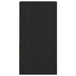 Nattbord Med Skuff 2 Stk Svart Eik 35X34X66,5 Cm