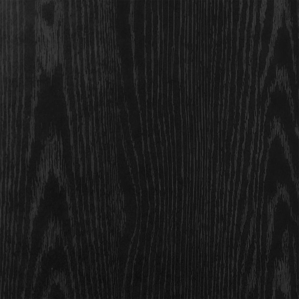 Nattbord Med Skuff 2 Stk Svart Eik 35X34X66,5 Cm