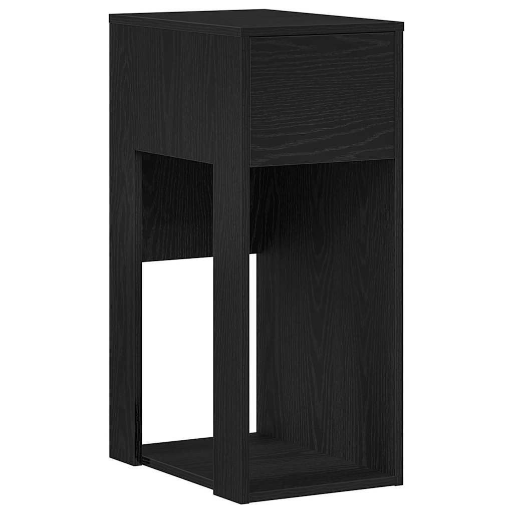 Datatårnstativ Med Skuff Svart 30X44X74 Cm