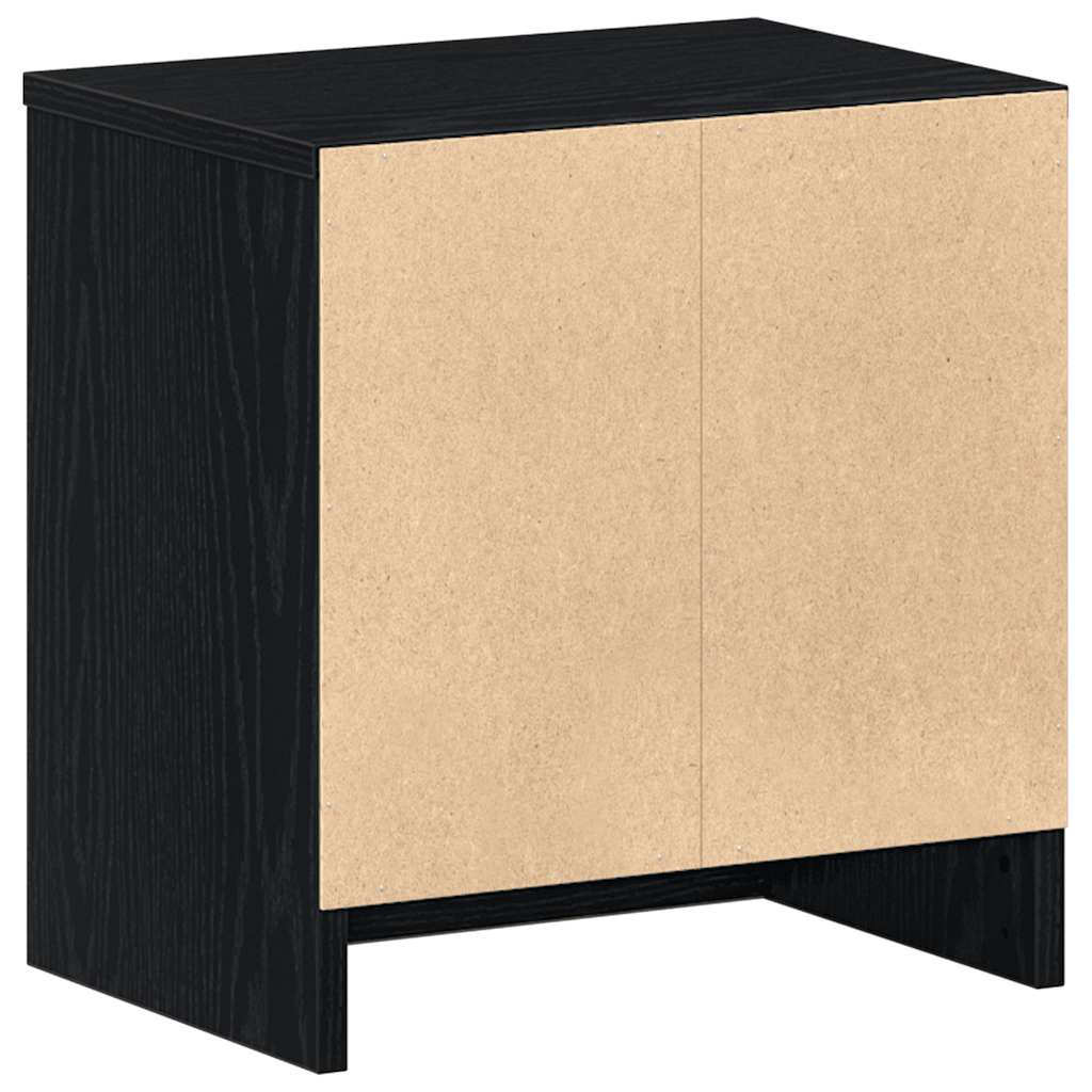 Nattbord 2 Stk Med Skuff Svart 39X28X41 Cm