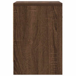 Nattbord 2 Stk Med Skuff Brun Eik 39X28X41 Cm