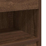 Nattbord 2 Stk Med Skuff Brun Eik 39X28X41 Cm