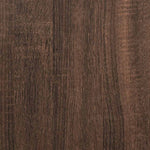 Nattbord 2 Stk Med Skuff Brun Eik 39X28X41 Cm