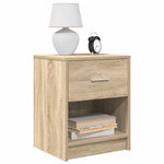 Nattbord Med Skuff Sonoma Eik 40X34X50 Cm