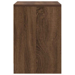 Nattbord 2 Stk Med Skuff Brun Eik 40X34X50 Cm