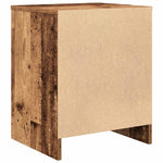 Nattbord Med Skuff Gammelt Tre 40X34X50 Cm