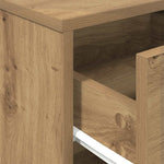 Nattbord 2 Stk Med Skuff Artisan Eik 40X34X50 Cm