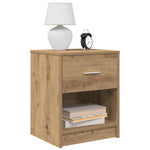Nattbord 2 Stk Med Skuff Artisan Eik 40X34X50 Cm