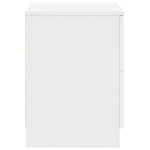 Nattbord 2 Stk Med 2 Skuffer Hvit 40X36X50 Cm