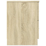 Nattbord Med 2 Skuffer Sonoma Eik 40X36X50 Cm