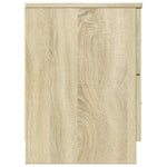 Nattbord 2 Stk Med 2 Skuffer Sonoma Eik 40X36X50 Cm