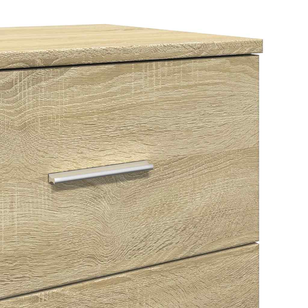 Nattbord 2 Stk Med 2 Skuffer Sonoma Eik 40X36X50 Cm