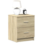 Nattbord 2 Stk Med 2 Skuffer Sonoma Eik 40X36X50 Cm