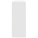 Skap Med 2 Skuffer 2 Stk Hvit 60X31X40 Cm Konstruert Tre