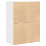 Skap Med 2 Skuffer 2 Stk Hvit 60X31X40 Cm Konstruert Tre
