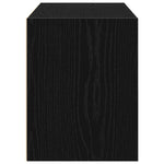 Skap Med 2 Skuffer Sort Eik 60X31X40 Cm Konstruert Tre
