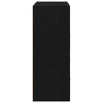 Skap Med 2 Skuffer 2 Stk Sort Eik 60X31X40 Cm Konstruert Tre