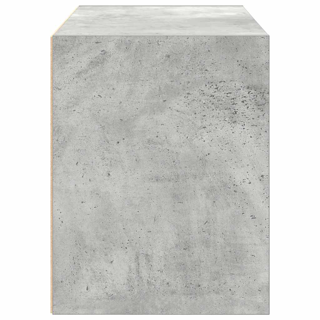 Skap Med 2 Skuffer Betonggrå 60X31X40 Cm Konstruert Tre