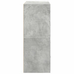 Skap Med 2 Skuffer 2 Stk Betonggrå 60X31X40 Cm Konstruert Tre