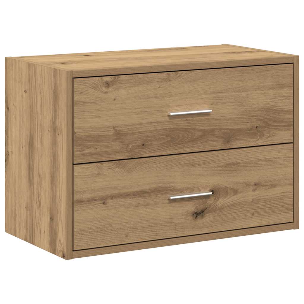 Skap Med 2 Skuffer Artisan Eik 60X31X40 Cm Konstruert Tre