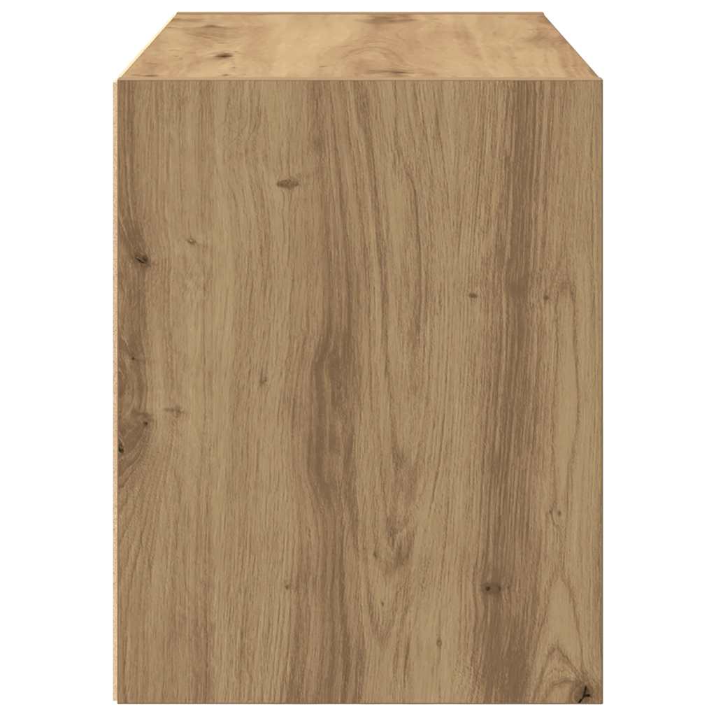 Skap Med 2 Skuffer Artisan Eik 60X31X40 Cm Konstruert Tre
