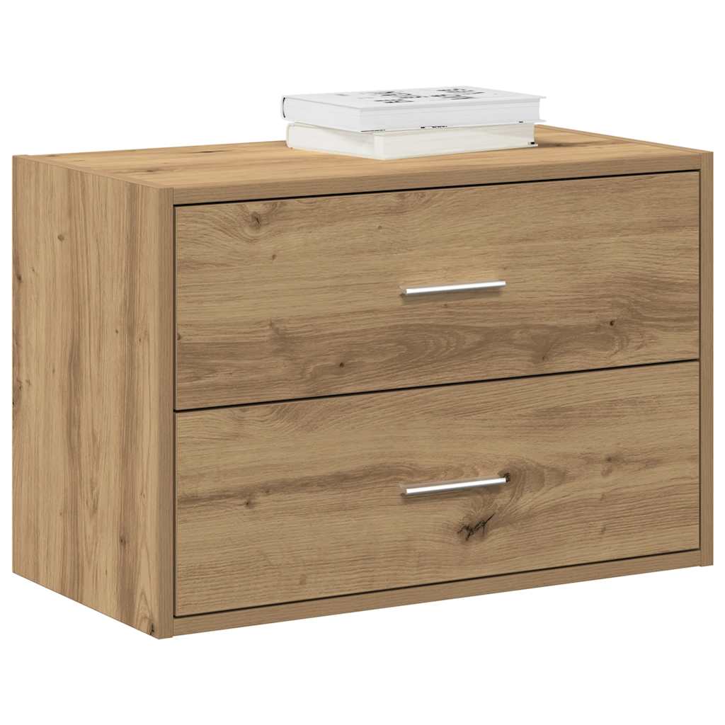 Skap Med 2 Skuffer Artisan Eik 60X31X40 Cm Konstruert Tre