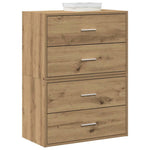Skap Med 2 Skuffer 2 Stk Artisan Eik 60X31X40 Cm Konstruert Tre