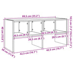 Skostativ Stablebar Hvit 89,5X30X40 Cm