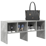 Skostativ Stablebar Betonggrå 89,5X30X40 Cm