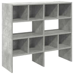 Skostativer 2 Stk Stablebar Betonggrå 89,5X30X40 Cm