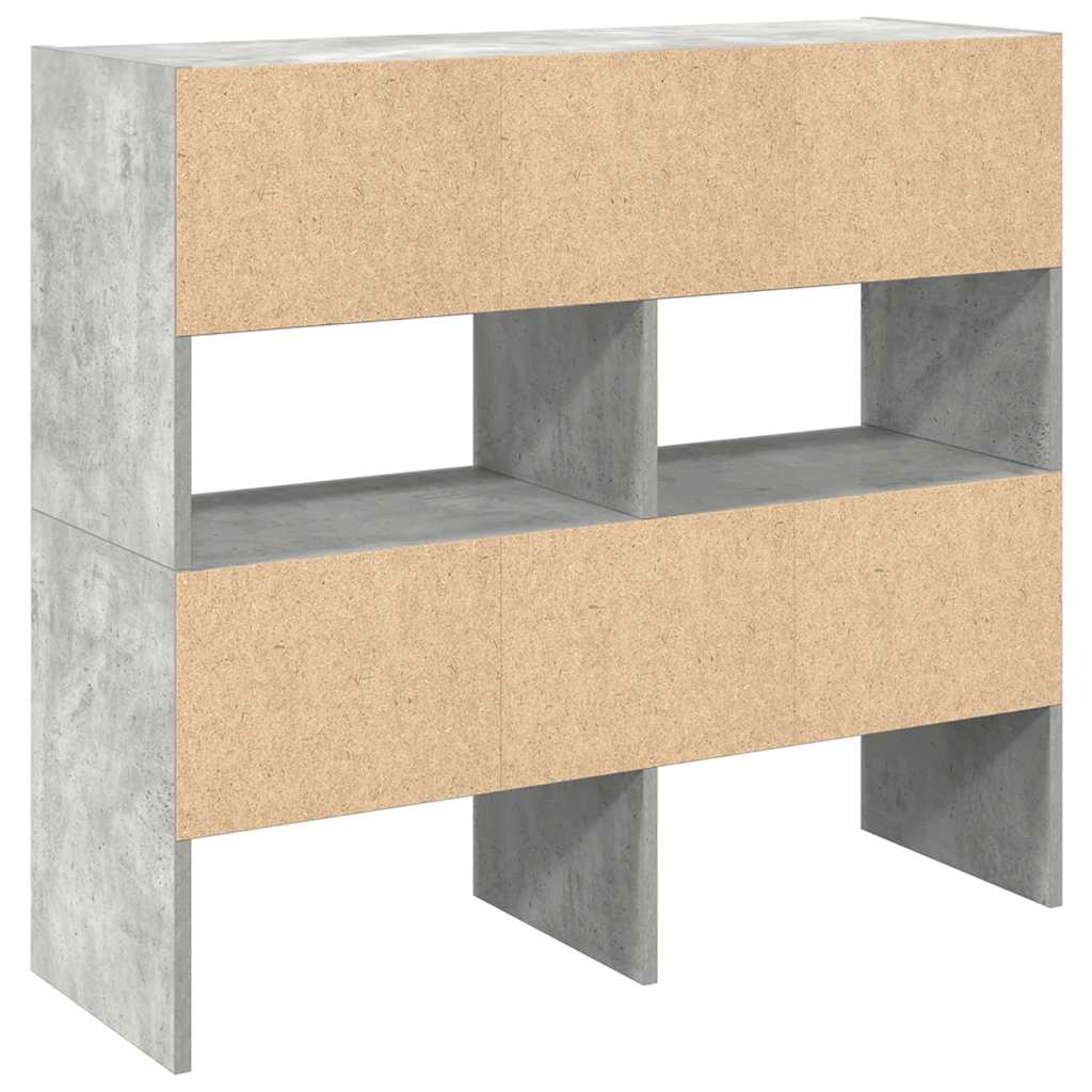 Skostativer 2 Stk Stablebar Betonggrå 89,5X30X40 Cm