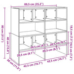 Skostativer 2 Stk Stablebar Betonggrå 89,5X30X40 Cm