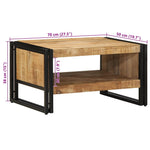 Salongbord 70X50X38 Cm Grovt Heltre Mangotre